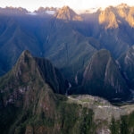 Aerial view of Machu Picchu Archeological Site, Peru