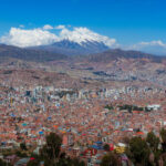 View from Ballivian mirador in La Paz