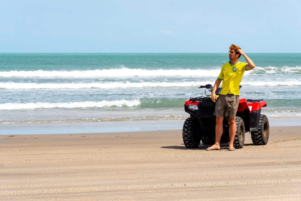 Me (HorizonHugo) standing in front of the quad I was driving during the quad tour from Jericoacoara.