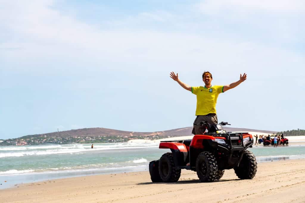 Me (HorizonHugo) standing on the quad during the quad tour from Jericoacoara.