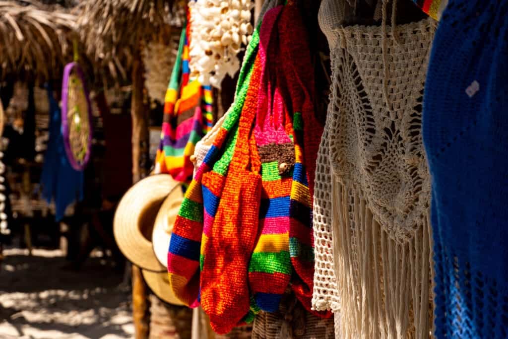 Artisanal market tourist visit during the quad tour on the west side of Jericoacoara.