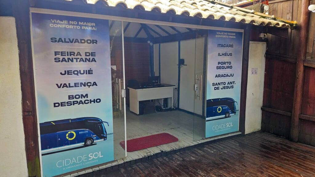 agency to book the bus from camamu to salvador in Barra Grande, Brazil