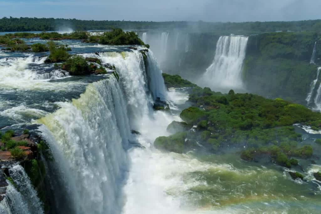 Iguazu falls view from Brazil side.