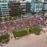 Bloco at Ipanema beach during the Rio de Janeiro Carnival.