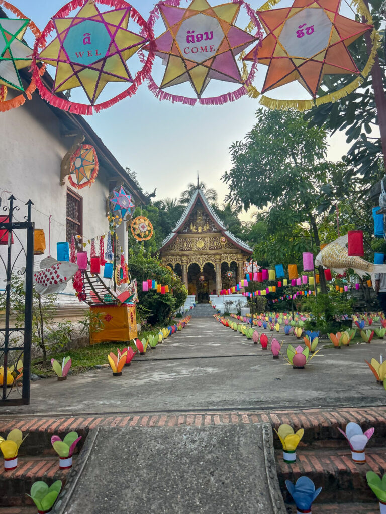 entrance of a temple in Luang Prabang, Laos