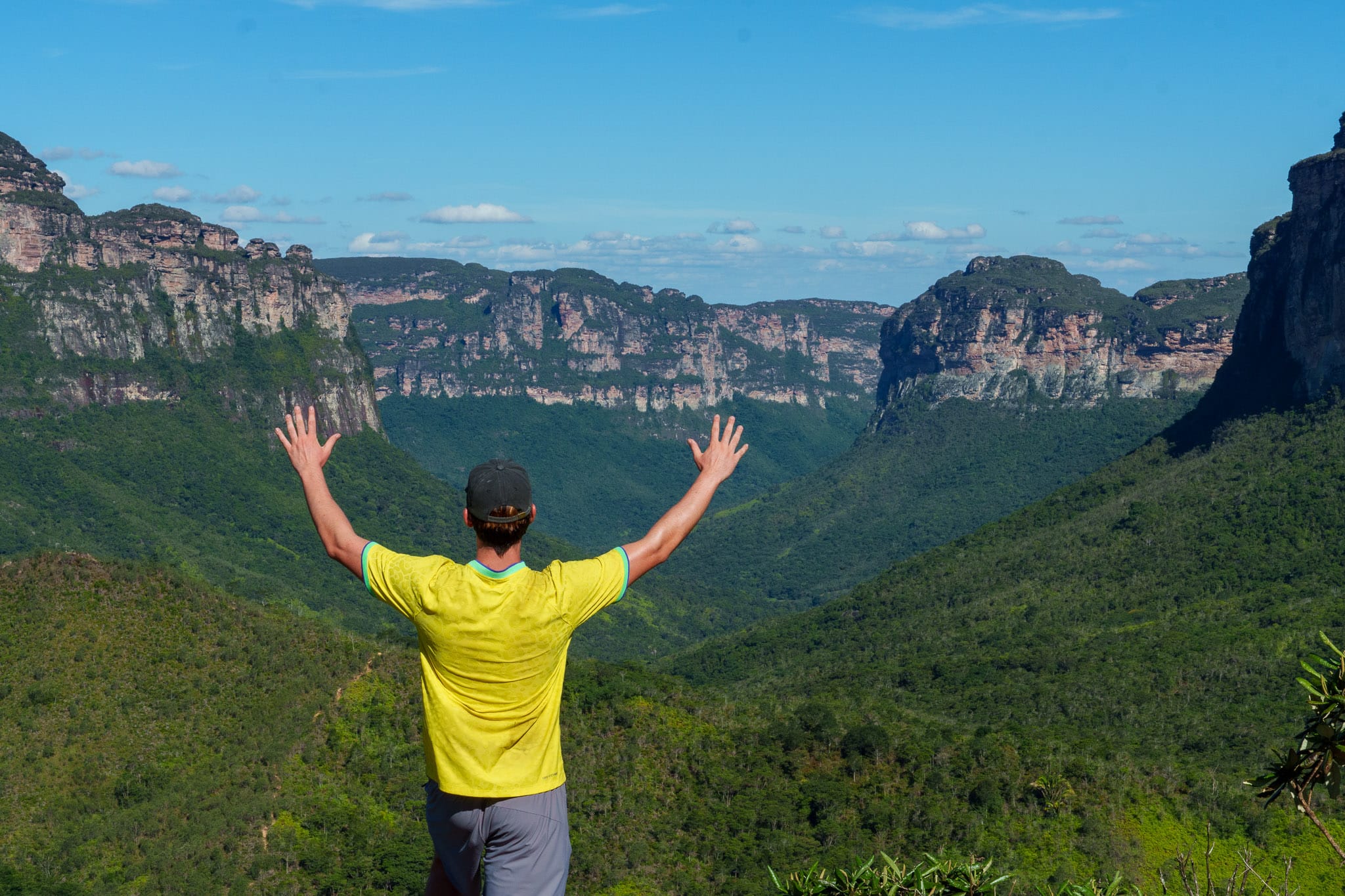Viewpoint of 'Vale do Pati' on day 1 of the three day trek in Chapada Diamantina National Park