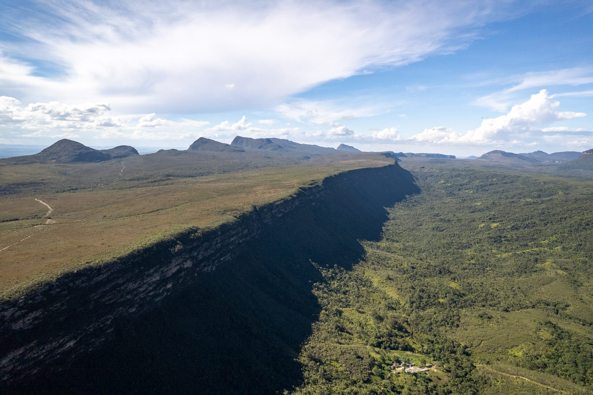 Pati plateau with the viewpoint over the valley, Chapada Diamantina , Brazil