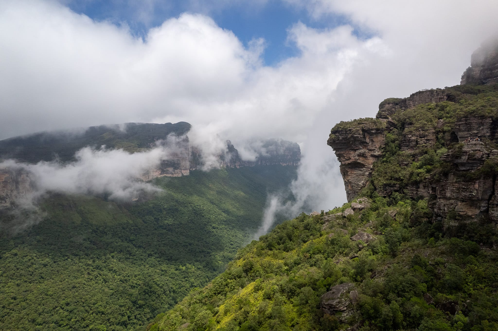 Morro do Castelo View point in Chapada Diamantina National Park in Brazil.