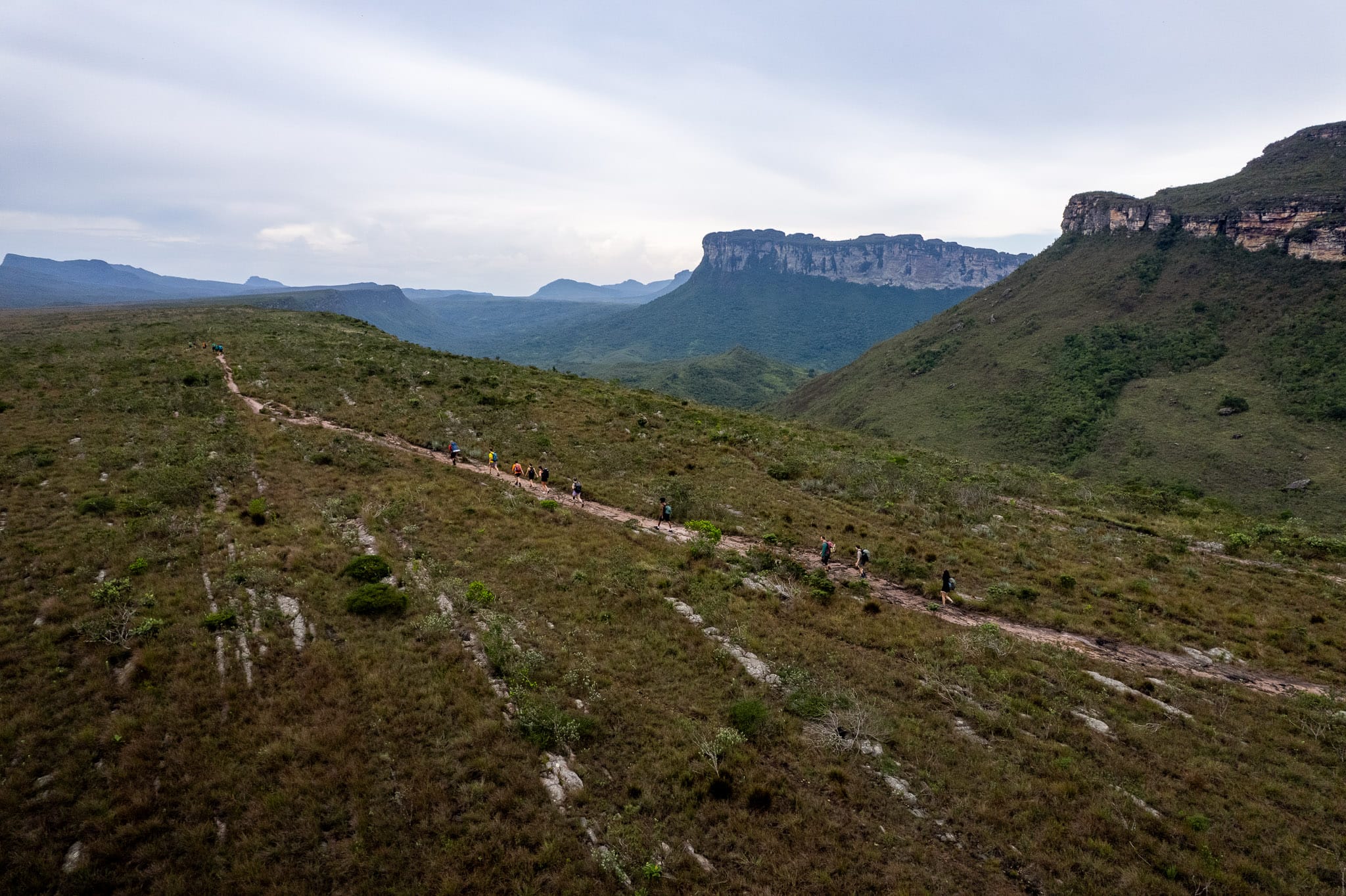 Aerial view of the ' Mirante do Pati' the viewpoint of pati , in Chapada Diamantina national park.